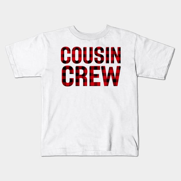 Cousin Crew Christmas Matching Pajama Family Holiday Kids T-Shirt by charlescheshire